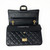 VAN CLEEF 
ARPELS Reissue 2.55  Black Quilted Aged Calfskin Double Flap with aged gold hardware 225 