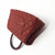 VAN CLEEF 
ARPELS Chanel Mini Coco Red Quilted Caviar with Lizard Handle and aged gold hardware 