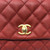 VAN CLEEF 
ARPELS Chanel Mini Coco Red Quilted Caviar with Lizard Handle and aged gold hardware 