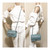 VAN CLEEF 
ARPELS Chanel 18C Mini Rectangular Light Blue Quilted Caviar with silver hardware 