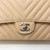 VAN CLEEF 
ARPELS Chanel 19S Medium Matte Beige Chevron Caviar with light gold hardware 