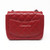 Chanel 14C Red Mini Square Caviar with silver hardware-1653427867