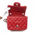 Chanel 14C Red Mini Square Caviar with silver hardware-1653427867