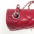 Chanel 18B Mini Rectangular Raspberry Red Quilted Caviar with silver hardware