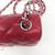 Chanel 18B Mini Rectangular Raspberry Red Quilted Caviar with silver hardware