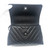 VAN CLEEF 
ARPELS Chanel 18A So Black Mini Coco Handle Chevron Caviar with shiny black hardware 
