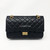 Chanel Reissue 2.55  Black Quilted Aged Calfskin Double Flap with aged gold hardware 225-1653427963