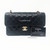 VAN CLEEF 
ARPELS Classic Black Small Quilted Caviar Double Flap with gold hardware 