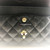 VAN CLEEF 
ARPELS Classic Black Small Quilted Caviar Double Flap with gold hardware 