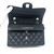 VAN CLEEF 
ARPELS Classic Small Black Quilted Caviar Double Flap with silver hardware 
