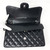 Chanel Classic Black Jumbo Double Flap Caviar with silver hardware