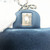 VAN CLEEF 
ARPELS Classic Mini Rectangular 18S Dark Blue Caviar with light gold hardware 