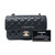 17C Classic Mini Rectangular Black Quilted Caviar with light gold hardware