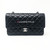 Chanel Classic Black Medium Quilted Double Flap Caviar with silver hardware