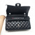 Chanel Classic Black Medium Quilted Double Flap Caviar with silver hardware