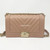 VAN CLEEF 
ARPELS Chanel 18S Le Boy Old Medium Beige Nude Chevron Caviar with shiny light gold hardware 