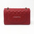 VAN CLEEF 
ARPELS Classic 19B Red Small Quilted Caviar Double Flap with light gold hardware-1653428372 