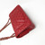 Chanel Classic Small 19B Red Caviar with light gold hardware