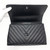 Chanel 18A So Black Small Coco Handle Chevron Caviar with shiny black hardware