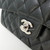 Chanel Classic  Black Quilted Caviar Medium Double Flap with silver hardware