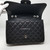 Chanel Classic Jumbo Single Flap Black Quilted Caviar with silver hardware