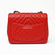 Chanel Classic 17S Mini Square Red Chevron Caviar with silver hardware