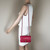 VAN CLEEF & ARPELS Chanel 18B Mini Rectangular Raspberry Red Chevron Caviar with light gold hardware 