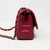 VAN CLEEF & ARPELS Chanel 18B Mini Rectangular Raspberry Red Chevron Caviar with light gold hardware 