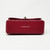 VAN CLEEF & ARPELS Chanel 18B Mini Rectangular Raspberry Red Chevron Caviar with light gold hardware 