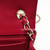 VAN CLEEF & ARPELS Chanel 18B Mini Rectangular Raspberry Red Chevron Caviar with light gold hardware 