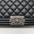 Chanel 2018 Le Boy Old Medium Black Quilted Caviar with ruthenium hardware-1653429792