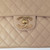 Chanel Vintage Classic 12" Jumbo Single Flap Beige Quilted Caviar with 24k gold plated hardware-1653430385