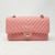 VAN CLEEF 
ARPELS Chanel 19S Classic Medium Double Flap Pink Matte Chevron Caviar with light gold hardware-1653430444 