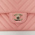 Chanel 19S Classic Medium Double Flap Pink Matte Chevron Caviar with light gold hardware-1653430444