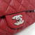 VAN CLEEF 
ARPELS Chanel Classic Mini Square 17B Red Quilted Caviar with silver hardware 
