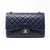 Chanel Classic Jumbo Double Flap Navy Quilted Caviar with silver hardware-1653430591