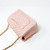VAN CLEEF & ARPELS Chanel Classic Mini Rectangular 17C Pink Chevron Calfskin with brushed gold hardware 