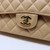 Classic Medium Double Flap Beige Clair Quilted Caviar with gold hardware