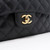Classic Jumbo Double Flap Black Quilted Caviar with gold hardware