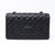 Chanel Classic Medium Black Quilted Caviar with silver hardware