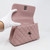 VAN CLEEF & ARPELS Chanel 17C Mini Coco Handle Sakura Pink Quilted Caviar with ruthenium hardware 