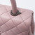 VAN CLEEF & ARPELS Chanel 17C Mini Coco Handle Sakura Pink Quilted Caviar with ruthenium hardware 