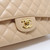 VAN CLEEF & ARPELS Chanel Classic Medium Beige Quilted Caviar with gold hardware-1653431457 