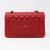 Chanel Classic Small 19B Red Quilted Caviar with light gold hardware