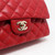 Chanel Classic Small 19B Red Quilted Caviar with light gold hardware