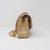 VAN CLEEF 
ARPELS Chanel Classic Small Double Flap Beige Quilted Caviar with gold hardware 