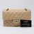 Chanel Classic Small Double Flap Beige Quilted Caviar with gold hardware