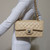 Chanel Classic Small Double Flap Beige Quilted Caviar with gold hardware