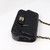VAN CLEEF 
ARPELS Classic Mini Square 17B Black Quilted Caviar with light gold hardware 