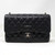 Chanel Classic Jumbo Double Flap Black Quilted Caviar with silver hardware-1653432495